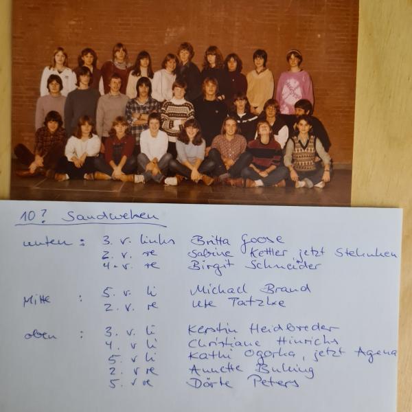 Kasse 10 - Sandwehen - mit Namen